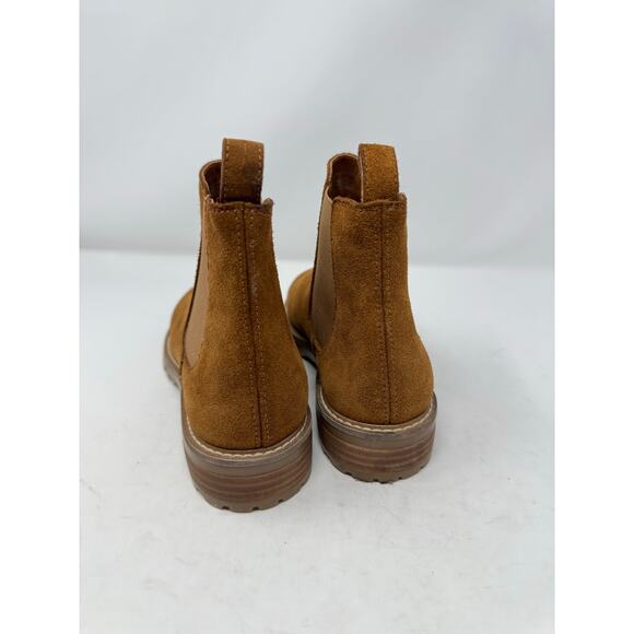 Brand New Steve Madden Women's 8.5 Leopold Leather Slip On Boots Booties - Picture 7 of 9